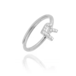 Anillo Letter Plata