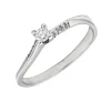 Anillo Liz Diamantes 0,11ct G-VS Oro Blanco 18K