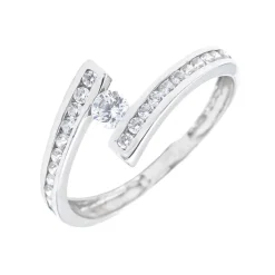 Anillo Loud Oro Blanco 18K
