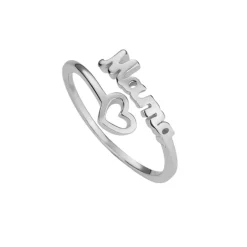 Anillo Love Mamá Plata