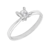 Anillo Luar Diamante 0,25ct E-VS1 GIA Oro Blanco 18K