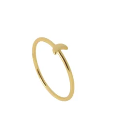 Anillo Lunita Plata Dorada