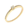 Anillo Lyra Diamantes 0,165ct DF-VS1 Oro 18K