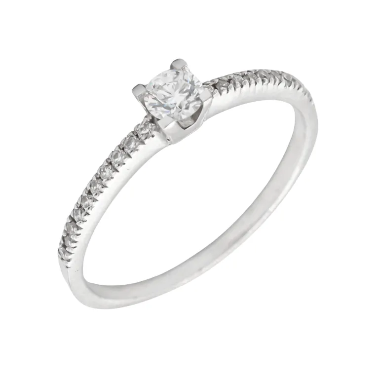 Anillo Lyra Diamantes 0,27ct DF-VS1 Oro Blanco 18K