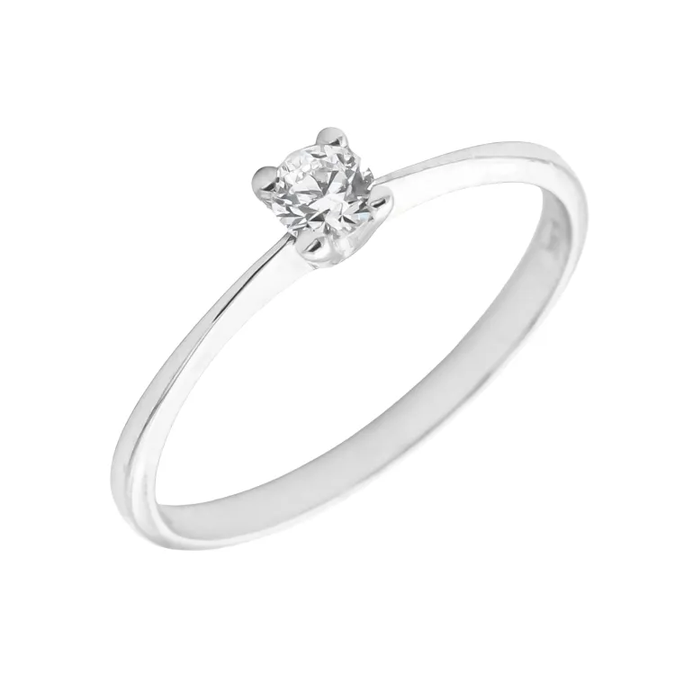 Anillo Mishelle Diamante 0,10ct Oro Blanco 18K