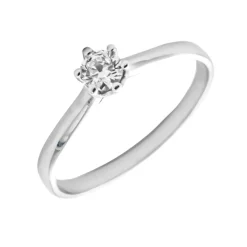 Anillo Monique Diamante 0,20ct G-VS Oro Blanco 18K