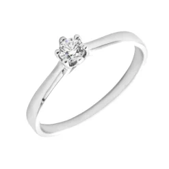 Anillo Monique Diamante 0,15ct G-VS Oro Blanco 18K
