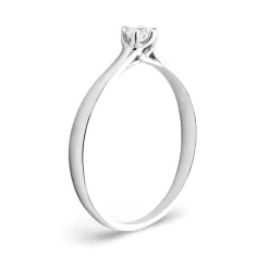 Anillo Monique Diamante 0,15ct G-VS Oro Blanco 18K