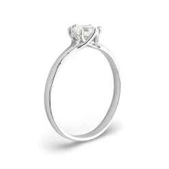 Anillo Monique Diamante 0,52ct F-VS1 IGI Oro Blanco 18K