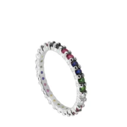 Anillo Nara Multicolor Plata
