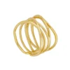 Anillo Narenda Plata Dorada
