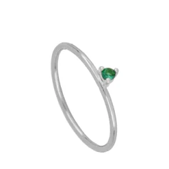 Anillo Neila Verde Plata