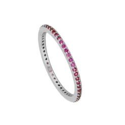 Anillo Nera Fucsia Plata