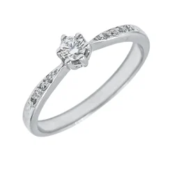 Anillo Nia Diamantes 0,25ct G-SI Oro Blanco 18K