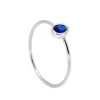 Anillo Olivia Azul Plata