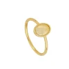 Anillo Opal Plata Dorada