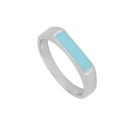 Anillo Rett Turquesa Plata
