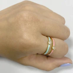 Anillo Roli Rosa Plata