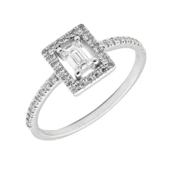 Anillo Roma Diamantes 0,40ct DF-VS1 Oro Blanco 18K
