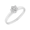 Anillo Rosella Diamante 0,30ct H-VS Oro Blanco 18K
