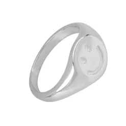 Anillo Smiley Plata