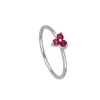 Anillo Snow Fucsia Plata