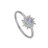 Anillo Sole Ópalo Lila Plata