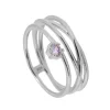 Anillo Space Lila Plata