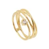 Anillo Space Plata Dorada