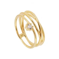 Anillo Space Plata Dorada