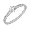 Anillo Tais Diamantes 0,21ct E-VS1 Oro Blanco 18K