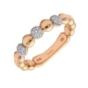 Anillo Tania Diamantes Oro Rosa 18K