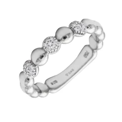 Anillo Tania Diamantes Oro Blanco 18K