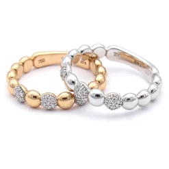 Anillo Tania Diamantes Oro Blanco 18K