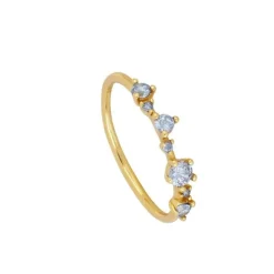 Anillo Tanzanian Plata Dorada