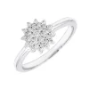 Anillo Thais Diamantes 0,16ct G-VS Oro Blanco 18K