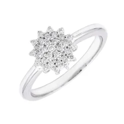 Anillo Thais Diamantes 0,16ct G-VS Oro Blanco 18K
