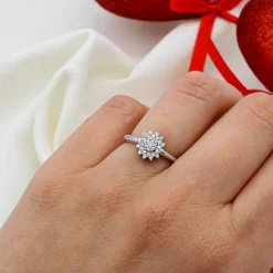 Anillo Thais Diamantes 0,16ct G-VS Oro Blanco 18K