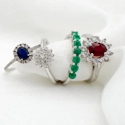Anillo Thais Diamantes 0,16ct G-VS Oro Blanco 18K