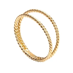 Anillo Twist Plata Dorada