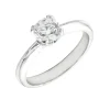 Anillo Tyara Diamante 0,80ct F-VS EGL Oro Blanco 18K