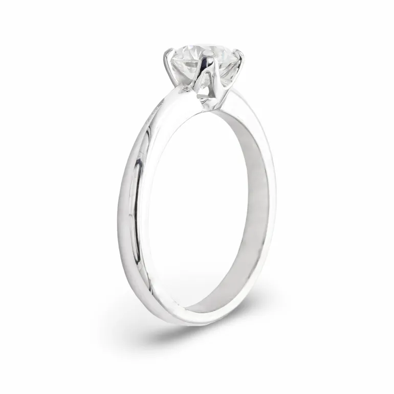 Anillo Tyara Diamante 0,80ct F-VS EGL Oro Blanco 18K