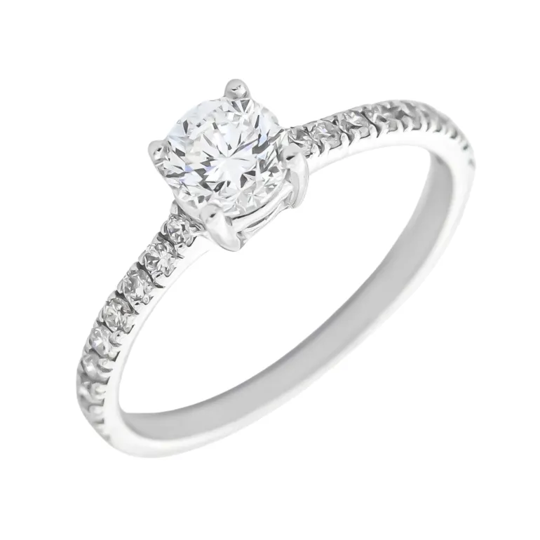 Anillo Valerie Diamantes 0,78ct DF-VS1 GIA Oro Blanco 18K
