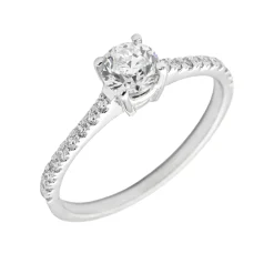 Anillo Valerie Diamantes 0,55ct DF-VS GIA Oro Blanco 18K