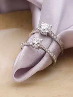 Anillo Valerie Diamantes 0,78ct DF-VS1 GIA Oro Blanco 18K
