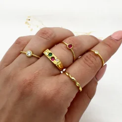 Anillo Vega Plata Dorada