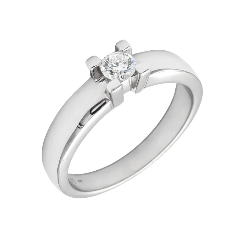 Anillo Veira Diamante 0,25ct G-VS Oro Blanco 18K