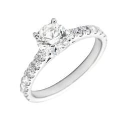 Anillo Venecia Diamantes 1,30ct DF-VS EGL Oro Blanco 18K