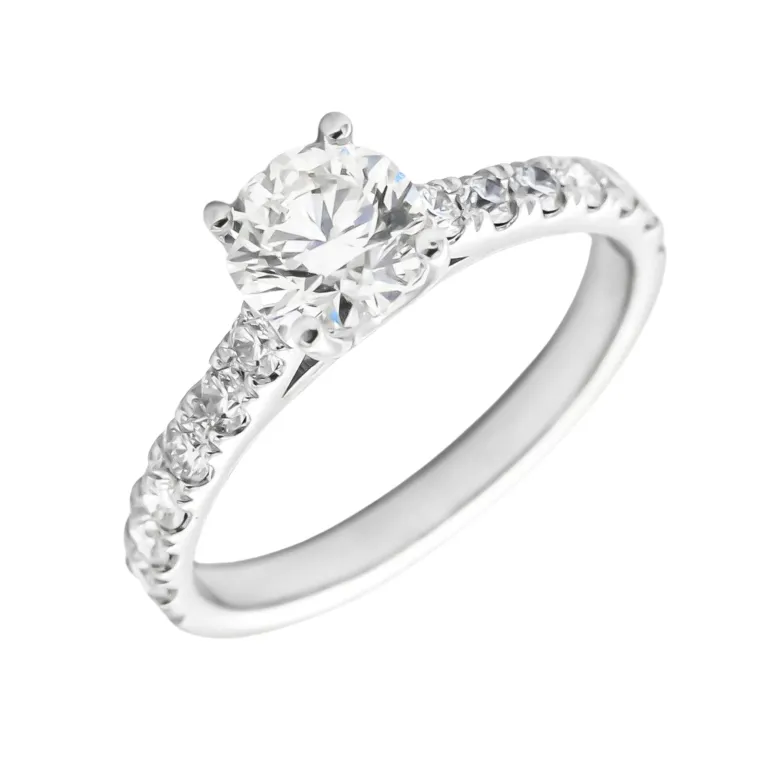 Anillo Venecia Diamantes 1,30ct DF-VS EGL Oro Blanco 18K
