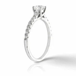 Anillo Venecia Diamantes 0,90ct DF-VS1 IGI Oro Blanco 18K